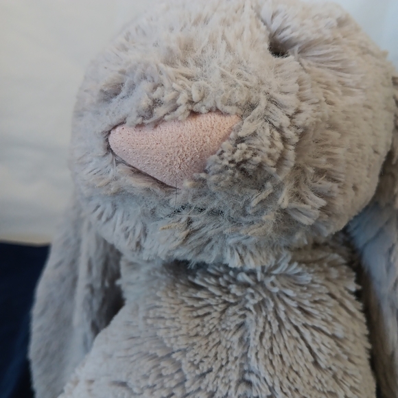 Jelly Cat Bashful Silver Grey Bunny Large Stuffed Animal Plush Toys 14.2in - Picture 8 of 16